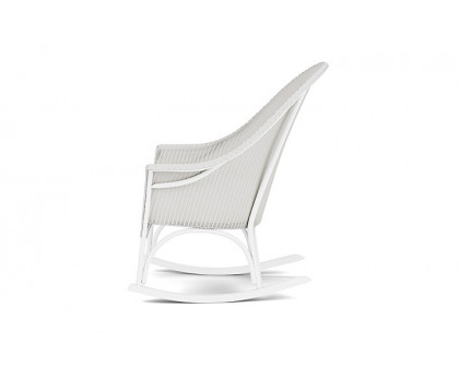 Lloyd Flanders™ All Seasons High Back Porch Rocker with Padded Seat - Matte White