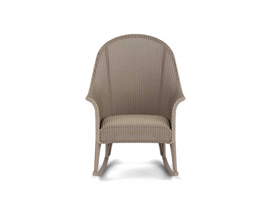 Lloyd Flanders™ All Seasons High Back Porch Rocker with Padded Seat - French Beige