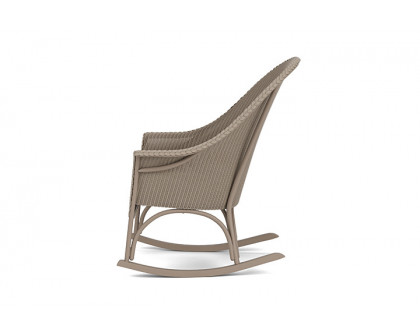 Lloyd Flanders™ All Seasons High Back Porch Rocker with Padded Seat - French Beige