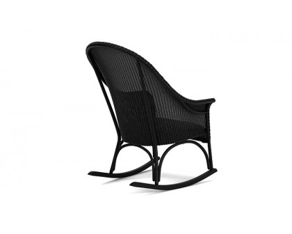 Lloyd Flanders™ All Seasons High Back Porch Rocker with Padded Seat - Ebony