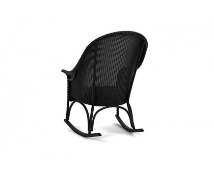 Lloyd Flanders™ All Seasons High Back Porch Rocker with Padded Seat - Ebony