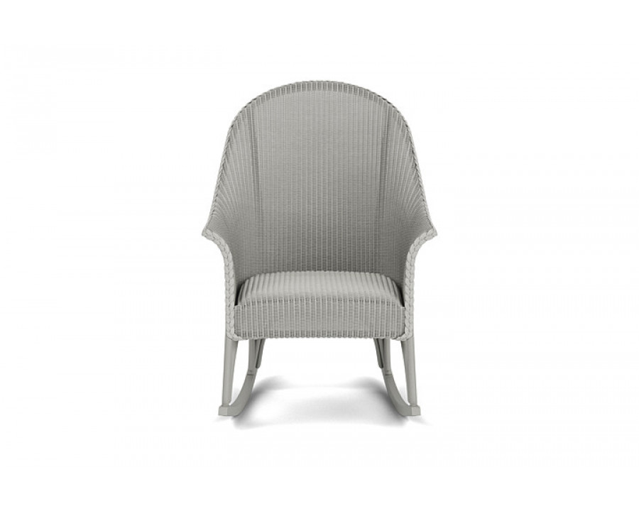 Lloyd Flanders™ All Seasons High Back Porch Rocker with Padded Seat - Platinum