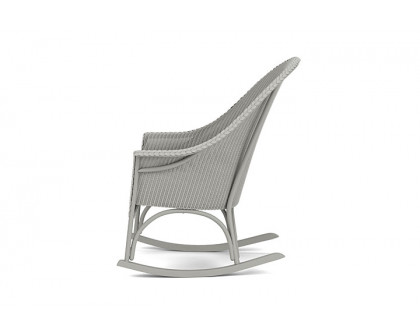 Lloyd Flanders™ All Seasons High Back Porch Rocker with Padded Seat - Platinum