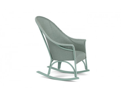 Lloyd Flanders™ All Seasons High Back Porch Rocker with Padded Seat - Sea Glass