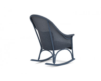 Lloyd Flanders™ All Seasons High Back Porch Rocker with Padded Seat - Denim Blue