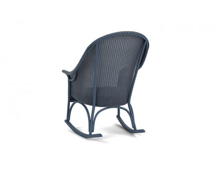 Lloyd Flanders™ All Seasons High Back Porch Rocker with Padded Seat - Denim Blue