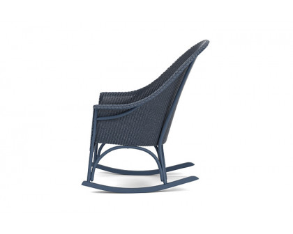 Lloyd Flanders™ All Seasons High Back Porch Rocker with Padded Seat - Denim Blue