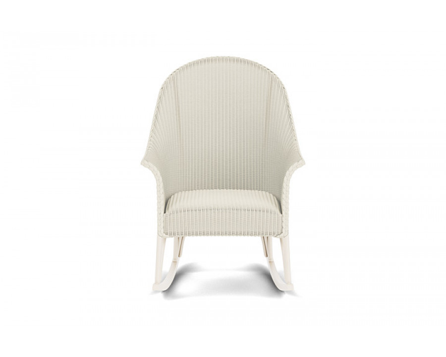 Lloyd Flanders™ All Seasons High Back Porch Rocker with Padded Seat - Ivory