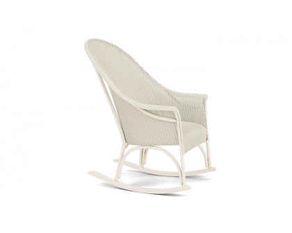 Lloyd Flanders™ All Seasons High Back Porch Rocker with Padded Seat - Ivory