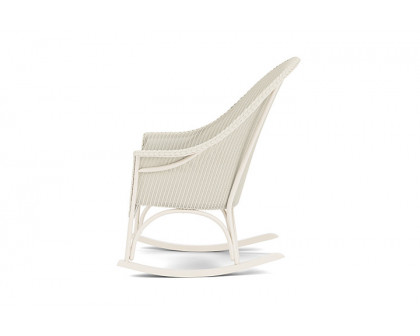 Lloyd Flanders™ All Seasons High Back Porch Rocker with Padded Seat - Ivory