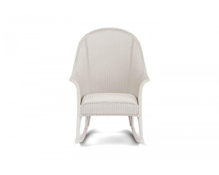 Lloyd Flanders™ All Seasons High Back Porch Rocker with Padded Seat - Antique White