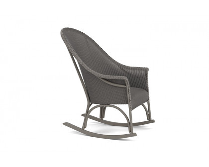 Lloyd Flanders™ All Seasons High Back Porch Rocker with Padded Seat - Pewter