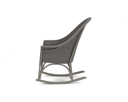 Lloyd Flanders™ All Seasons High Back Porch Rocker with Padded Seat - Pewter