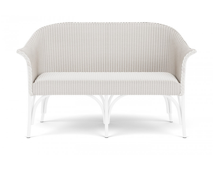 Lloyd Flanders™ All Seasons Settee with Padded Seat - White