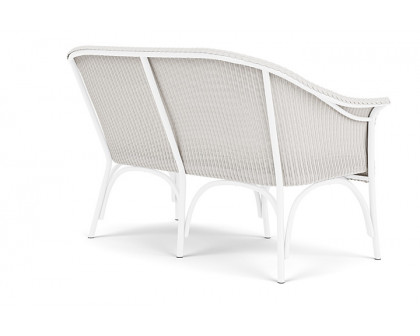 Lloyd Flanders™ All Seasons Settee with Padded Seat - White