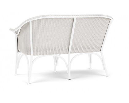 Lloyd Flanders™ All Seasons Settee with Padded Seat - White