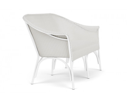 Lloyd Flanders™ All Seasons Settee with Padded Seat - Matte White