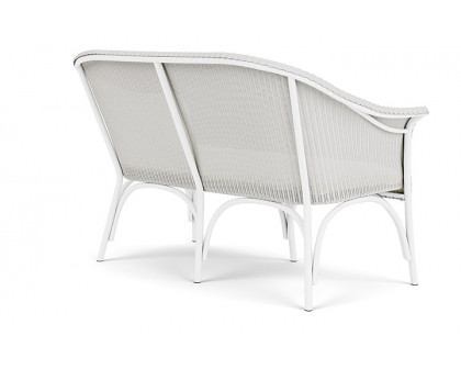 Lloyd Flanders™ All Seasons Settee with Padded Seat - Matte White