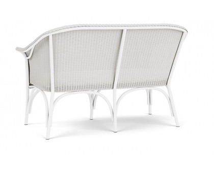 Lloyd Flanders™ All Seasons Settee with Padded Seat - Matte White