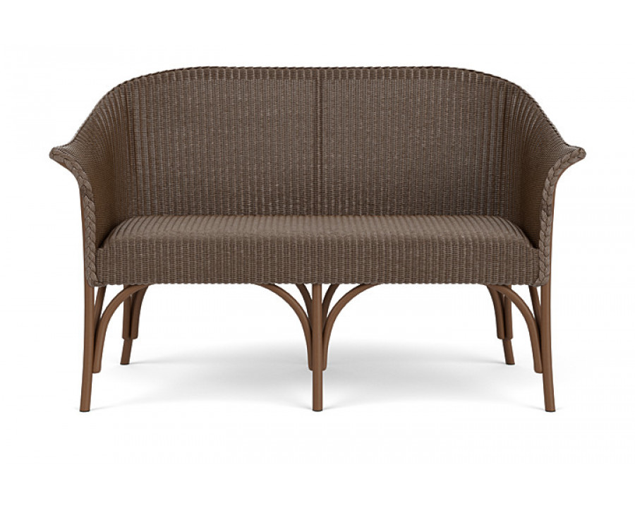 Lloyd Flanders™ All Seasons Settee with Padded Seat - Bark