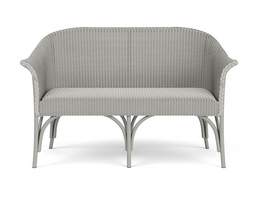 Lloyd Flanders™ All Seasons Settee with Padded Seat - Platinum