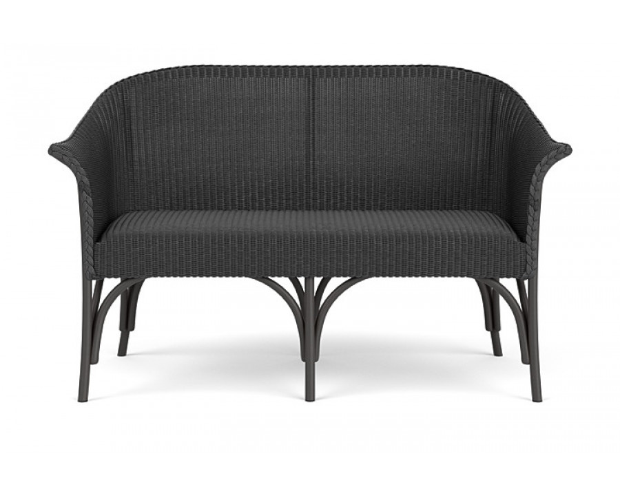 Lloyd Flanders™ All Seasons Settee with Padded Seat - Charcoal