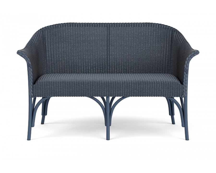 Lloyd Flanders™ All Seasons Settee with Padded Seat - Denim Blue