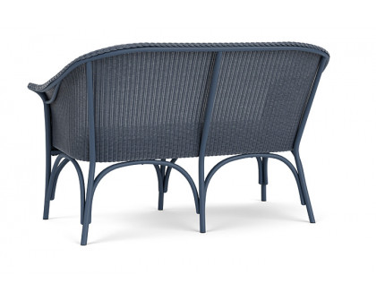 Lloyd Flanders™ All Seasons Settee with Padded Seat - Denim Blue