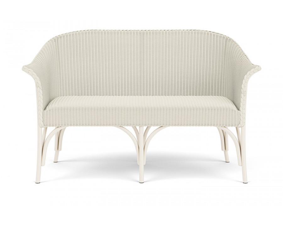 Lloyd Flanders™ All Seasons Settee with Padded Seat - Ivory