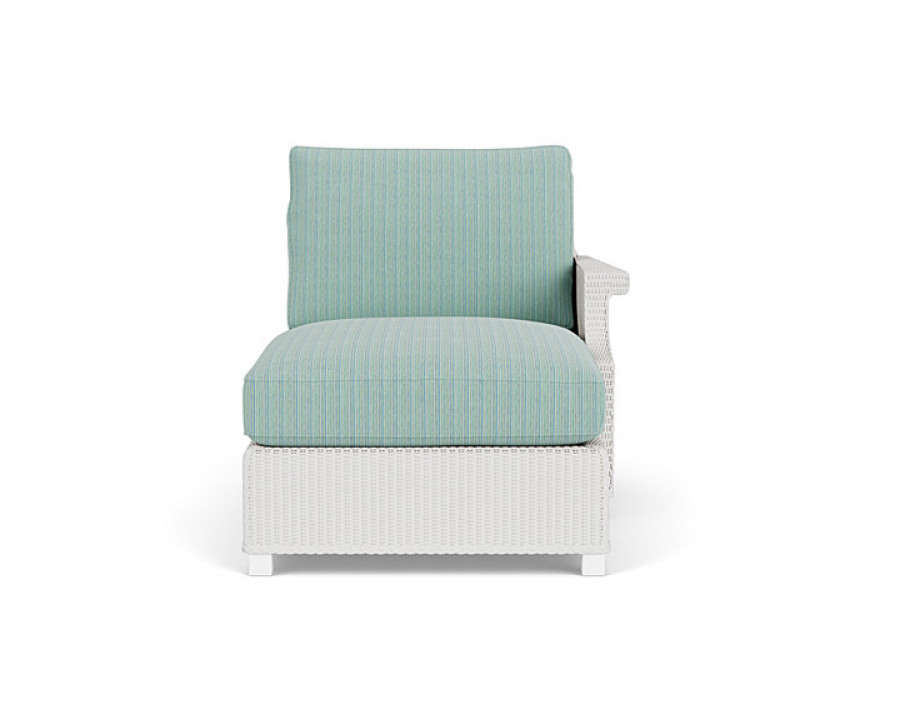 Lloyd Flanders™ Hamptons Left Arm Chaise - Matte White