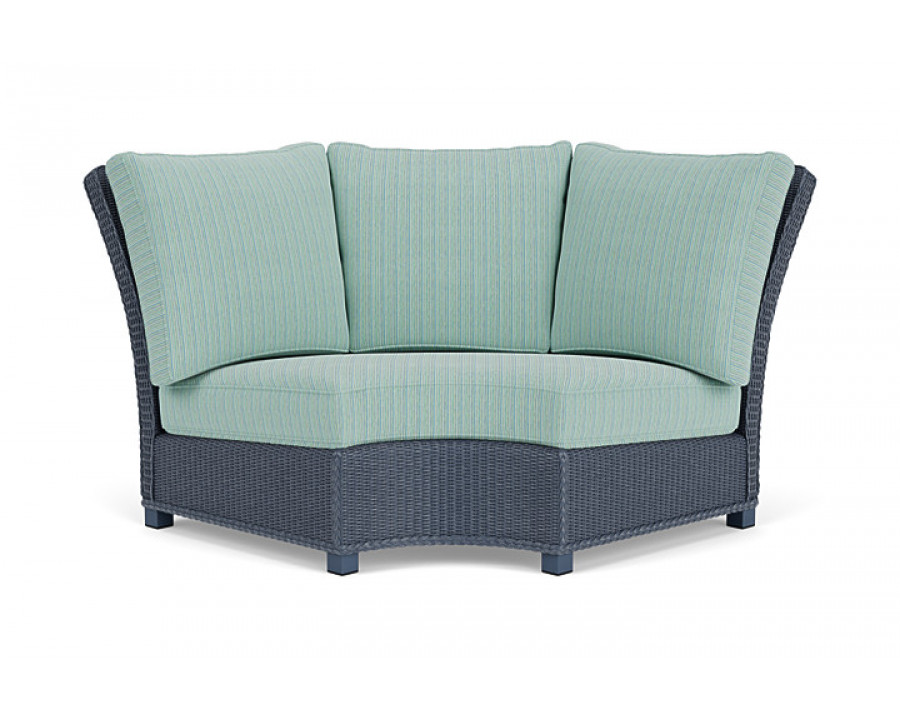 Lloyd Flanders™ Hamptons Wedge Corner Sectional - Denim Blue