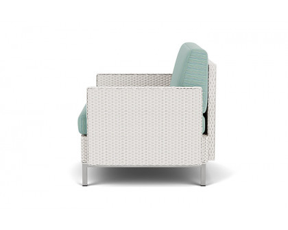 Lloyd Flanders™ Elements Lounge Chair with Stainless Steel Arms and Back - White