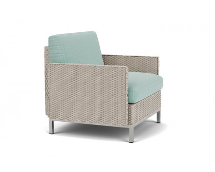 Lloyd Flanders™ Elements Lounge Chair with Stainless Steel Arms and Back - Linen