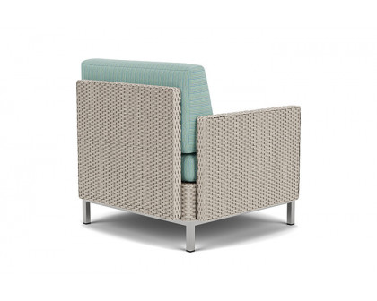 Lloyd Flanders™ Elements Lounge Chair with Stainless Steel Arms and Back - Linen