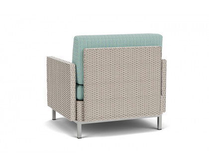 Lloyd Flanders™ Elements Lounge Chair with Stainless Steel Arms and Back - Linen