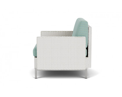 Lloyd Flanders™ Elements Lounge Chair with Stainless Steel Arms and Back - Matte White