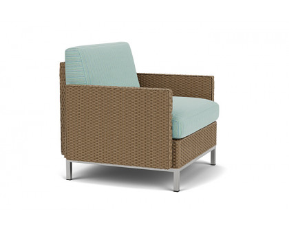 Lloyd Flanders™ Elements Lounge Chair with Stainless Steel Arms and Back - Fawn