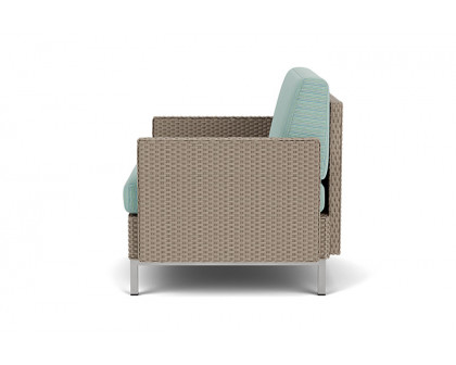 Lloyd Flanders™ Elements Lounge Chair with Stainless Steel Arms and Back - French Beige