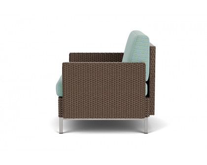 Lloyd Flanders™ Elements Lounge Chair with Stainless Steel Arms and Back - Bark