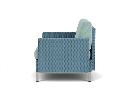 Lloyd Flanders™ Elements Lounge Chair with Stainless Steel Arms and Back - Stillwater