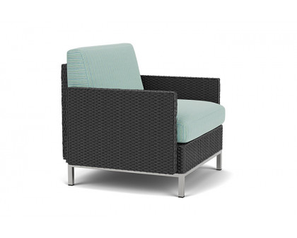 Lloyd Flanders™ Elements Lounge Chair with Stainless Steel Arms and Back - Charcoal