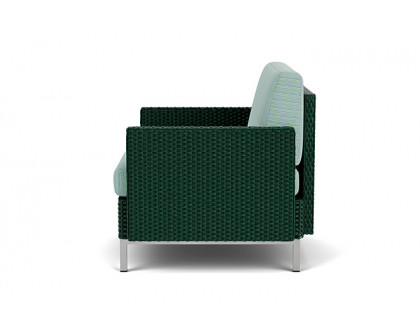 Lloyd Flanders™ Elements Lounge Chair with Stainless Steel Arms and Back - Woodland