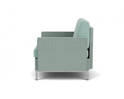 Lloyd Flanders™ Elements Lounge Chair with Stainless Steel Arms and Back - Sea Glass