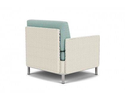 Lloyd Flanders™ Elements Lounge Chair with Stainless Steel Arms and Back - Ivory