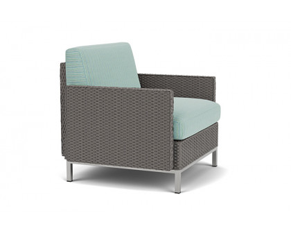 Lloyd Flanders™ Elements Lounge Chair with Stainless Steel Arms and Back - Pewter