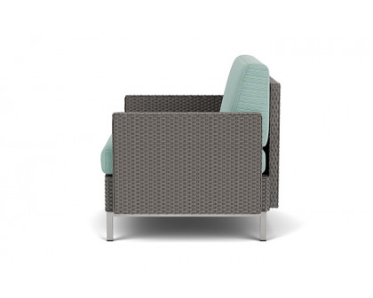 Lloyd Flanders™ Elements Lounge Chair with Stainless Steel Arms and Back - Pewter