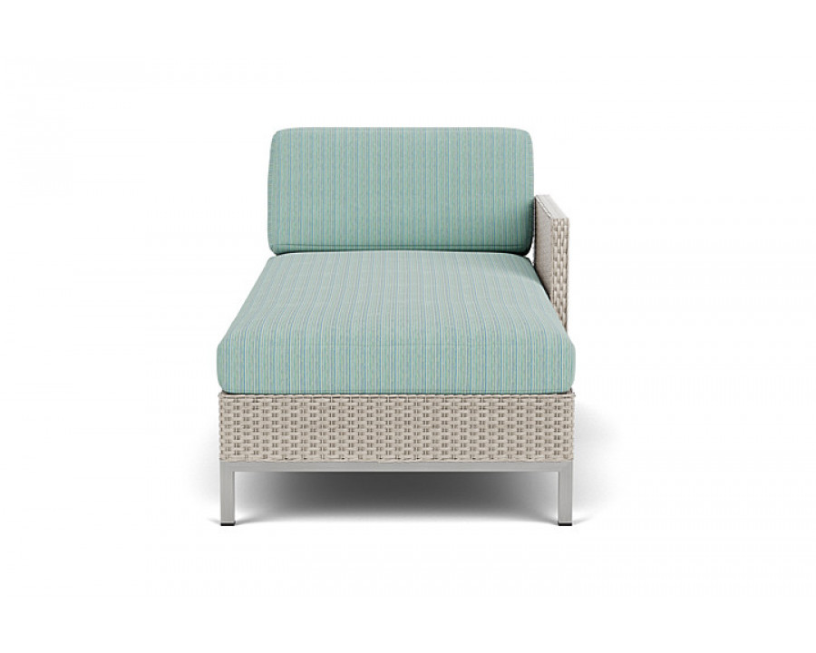 Lloyd Flanders™ Elements Left Arm Chaise with Loom Arm and Back - Linen