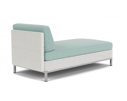 Lloyd Flanders™ Elements Left Arm Chaise with Loom Arm and Back - Matte White