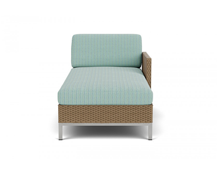 Lloyd Flanders™ Elements Left Arm Chaise with Loom Arm and Back - Fawn