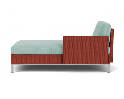 Lloyd Flanders™ Elements Left Arm Chaise with Loom Arm and Back - Terracotta